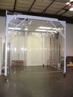 Портативная Пылезащитная чистая комната, модульная мягкая стена, чистая комната