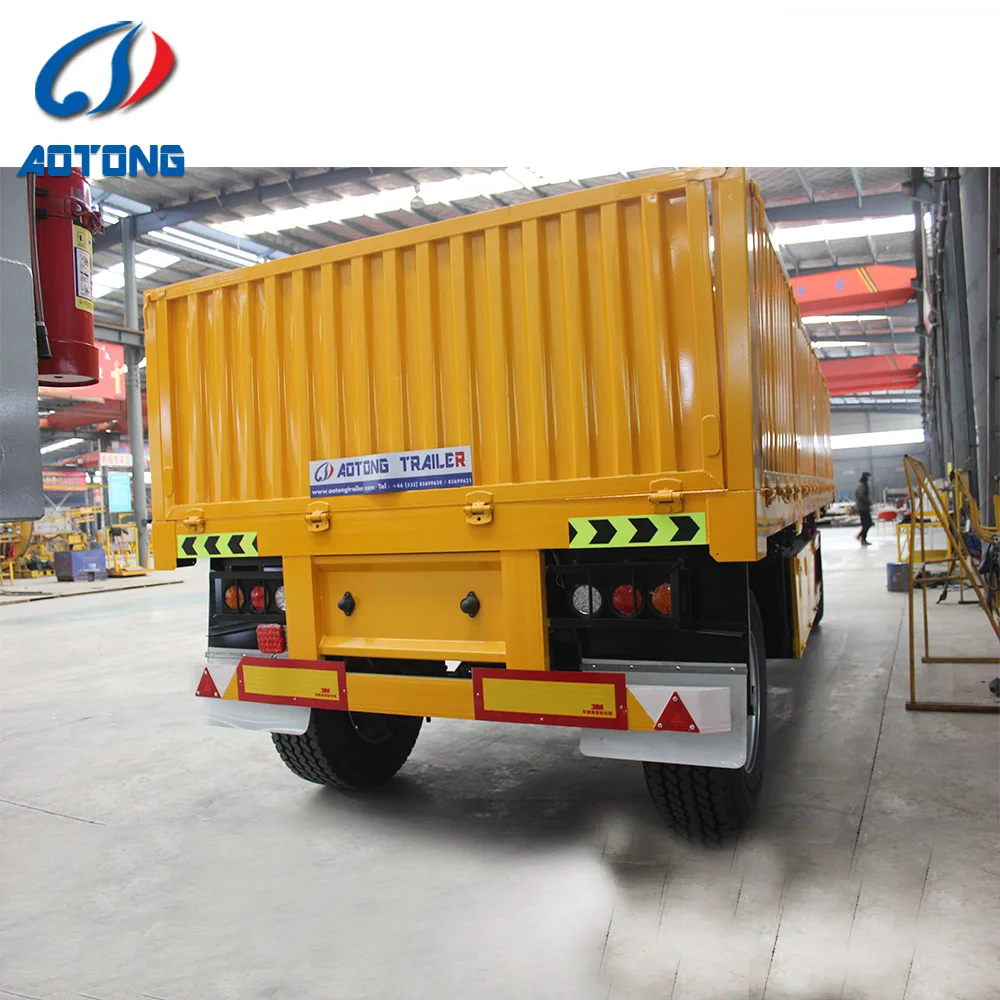 4 ton 4wheel double axle farm trailer 10 ton tractor trailerfor sale