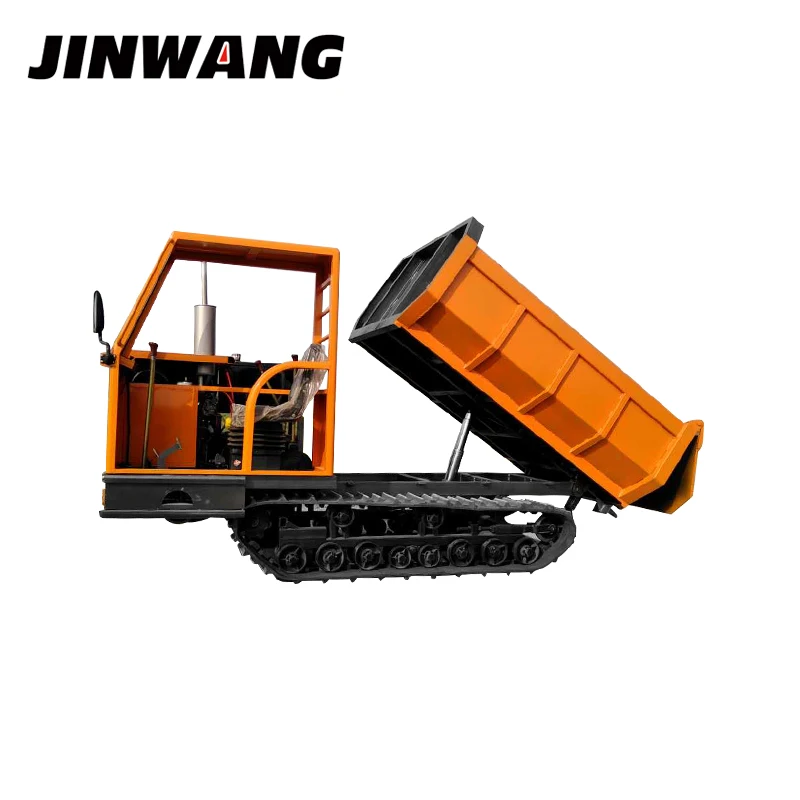 China customized agricultural mountain mini crawler dump truck with rubber track