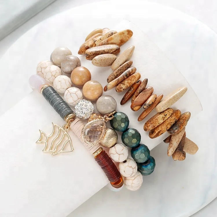 Custom design hematite bead handmade adjustable bracelet jewelry