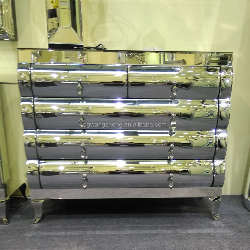 Мебель для гостиной, зеркальный угол, 5 комодов, шкаф