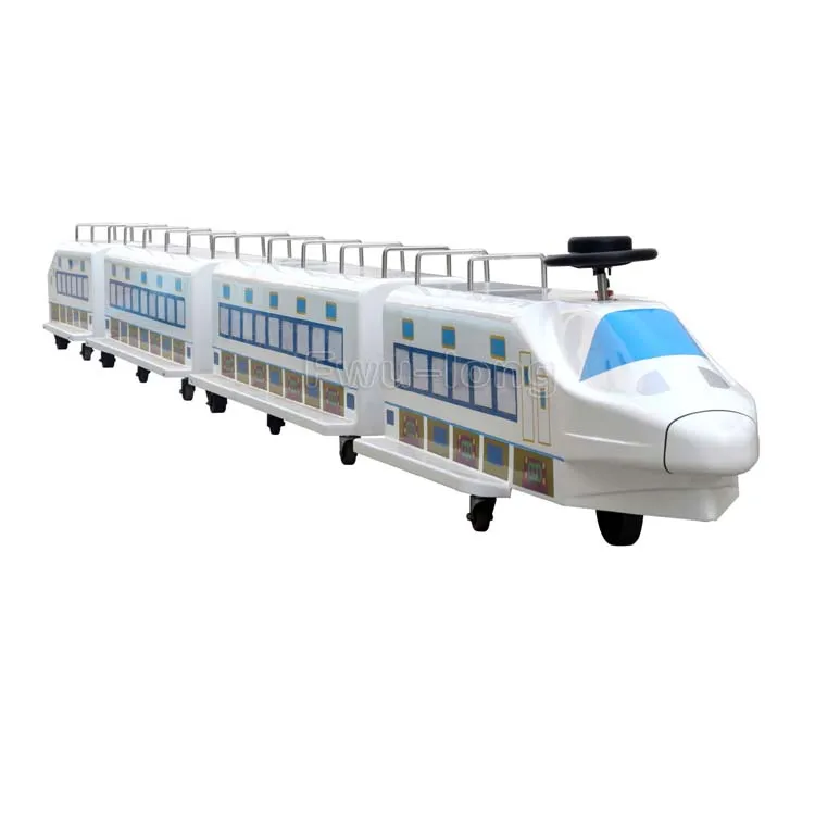 
China Manufactures FRP Shell cheap Theme Park Mall Rides Trackless Train 