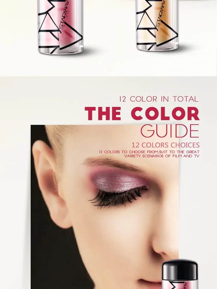 Makeup Cosmetics Eyeshdow Glitter Highlighter Shimmer Pigmented Eyeshadow Powder Eye glitter Loose Powder