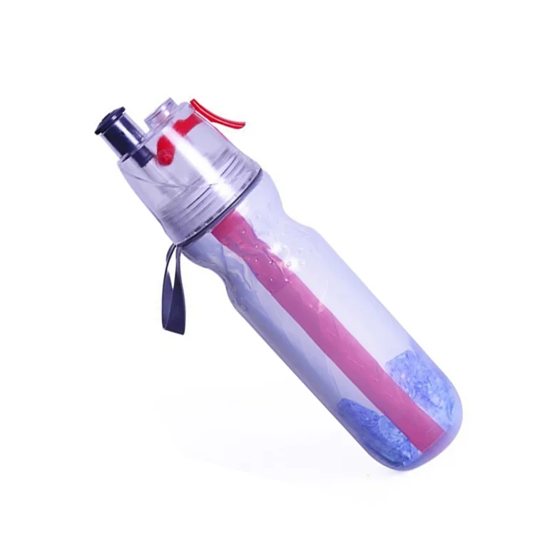 Hot Sale New Double Spray Water Bottle Squeeze Water Bottles Cold Cycling Cup Travel Bicycle Riding Drinking Tool