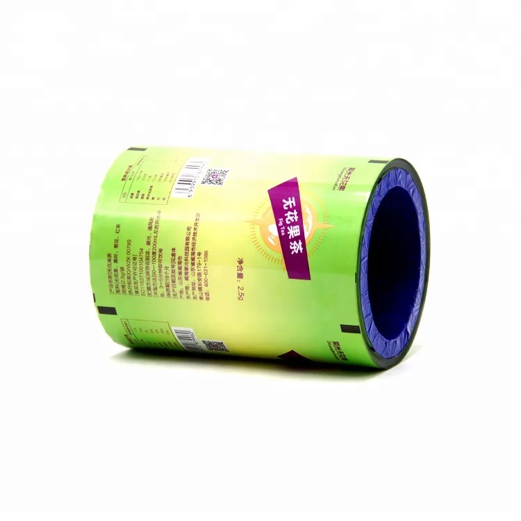 Китайская фабрика, термоуплотнение, гибкая упаковка для чая, упаковочная пленка, рулон