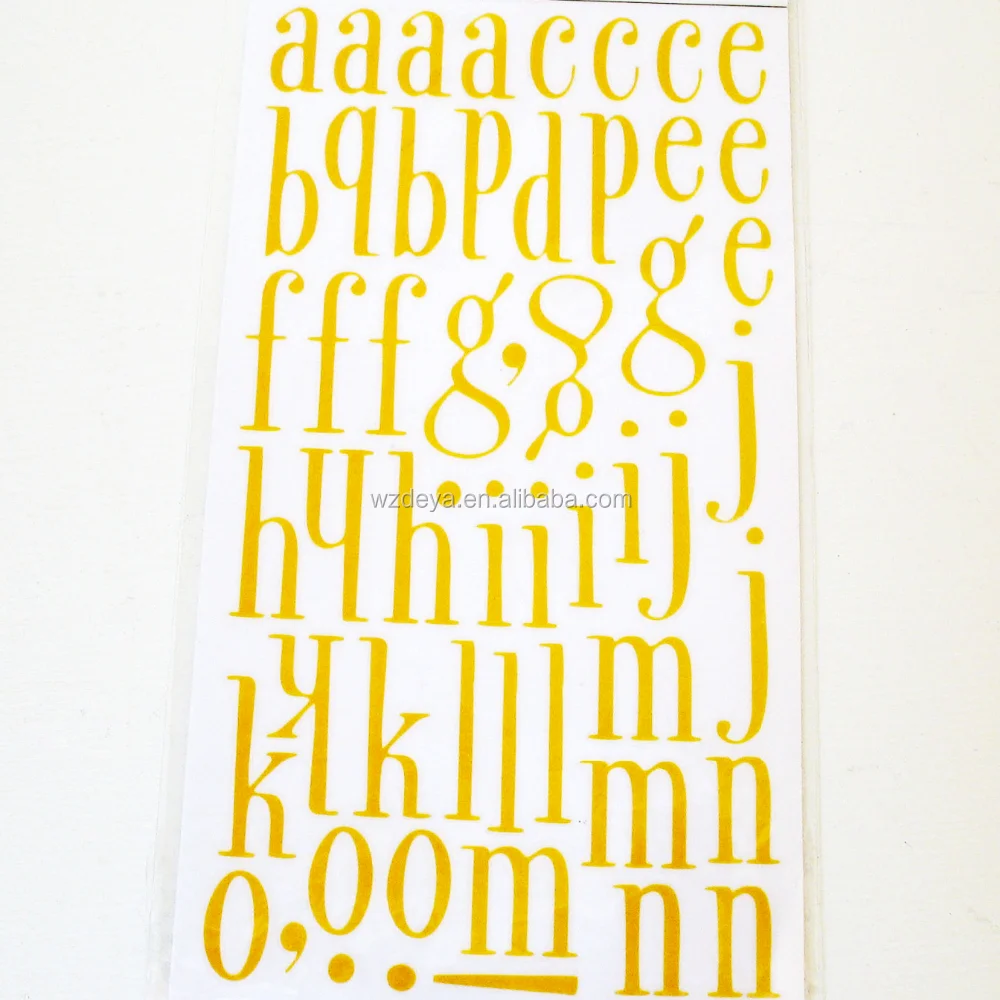 Custom Scrapbooking Letters Alphabet Stickers