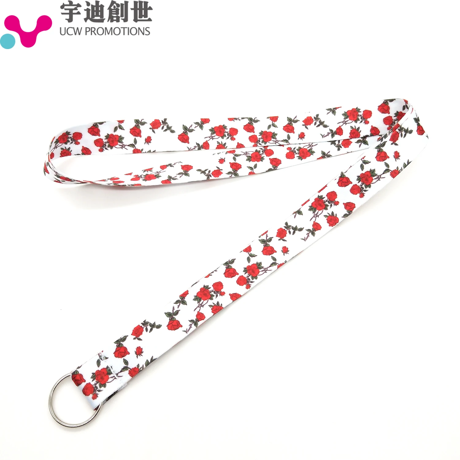 Free Sample Heat Transfer Lanyard Cheap Custom Logo Lanyard for ID Card Badge Holder