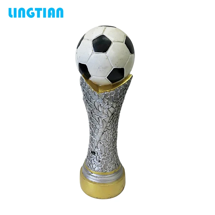LINGTIAN Craft Custom Resin Fantasy Soccer /Football Trophy
