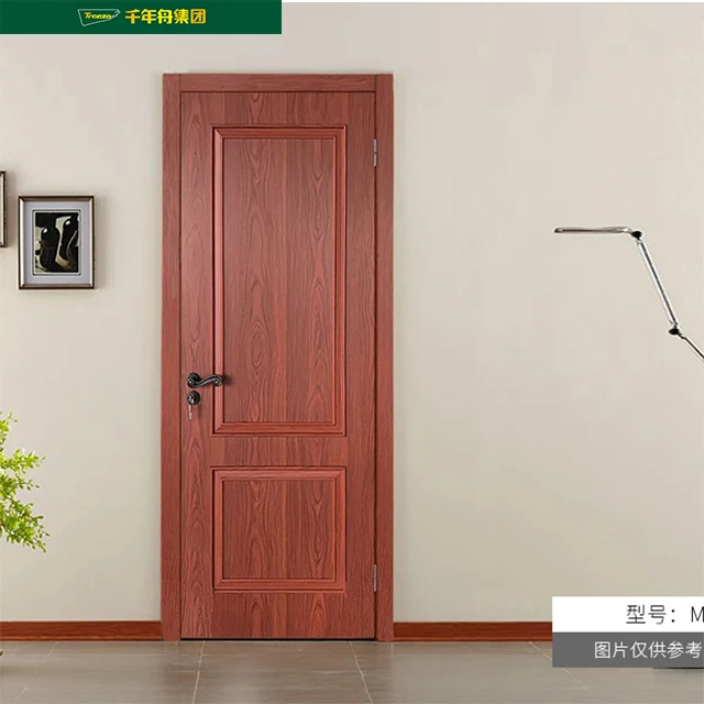 High Quality Modern Bedroom Internal Entry Waterproof Fire Resistant Oak MDF Panel Composite Wood Door for Bathroom Toliet