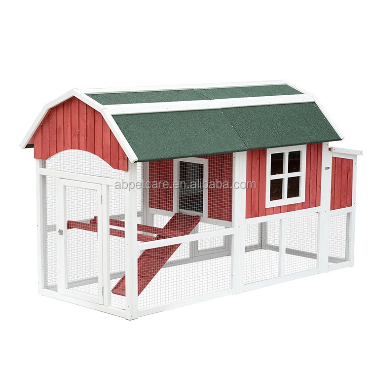 Barn Backyard Chicken Coop With Covered Run