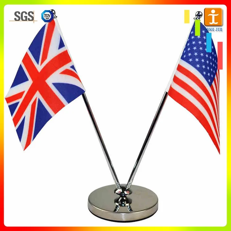 
Dye sublimation festive quality table top flags desk flag 