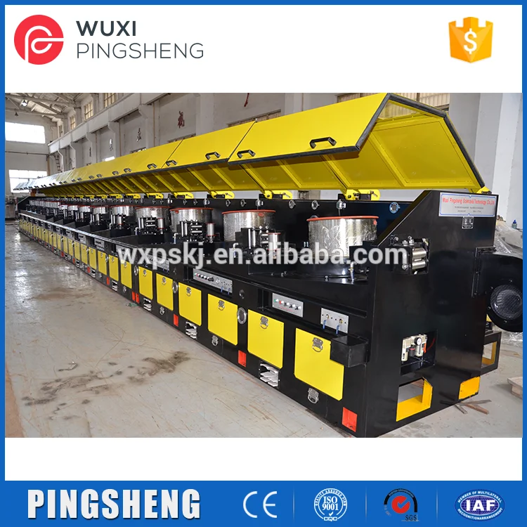 14 Blocks fiber steel wire straight line wire drawing machine for final products 0.6mm to 1.2mm