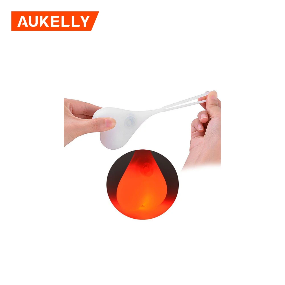 Heart Shaped Tail Light Waterproof Silicon led bicycle ball lights Cycling Safety Led Rear bike light balls