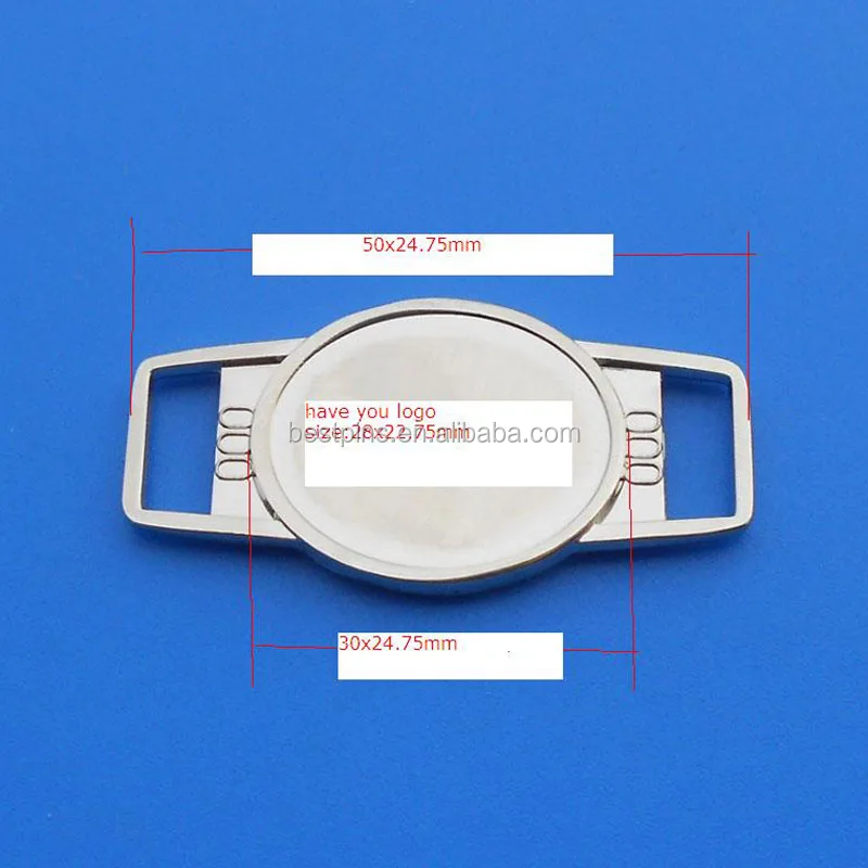 Овальная пустая металлическая кружевная Подвеска для обуви с вашим собственным