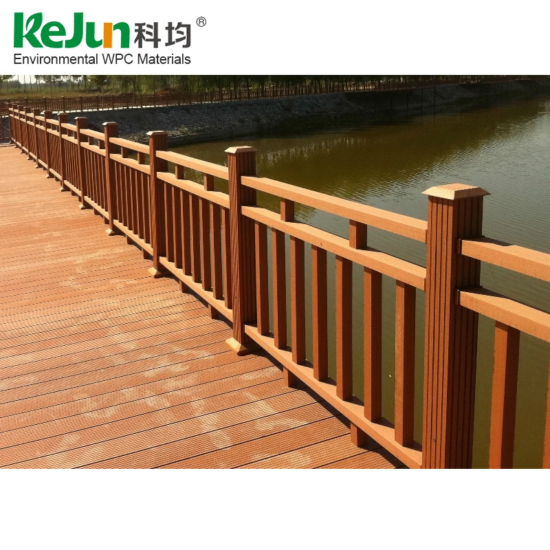 cheap Outdoor modern design terrace WPC railing for balcony