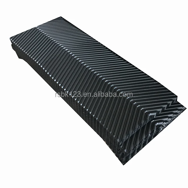 Oblique Wave Plastic pvc fill packing cooling tower corrugated sheets