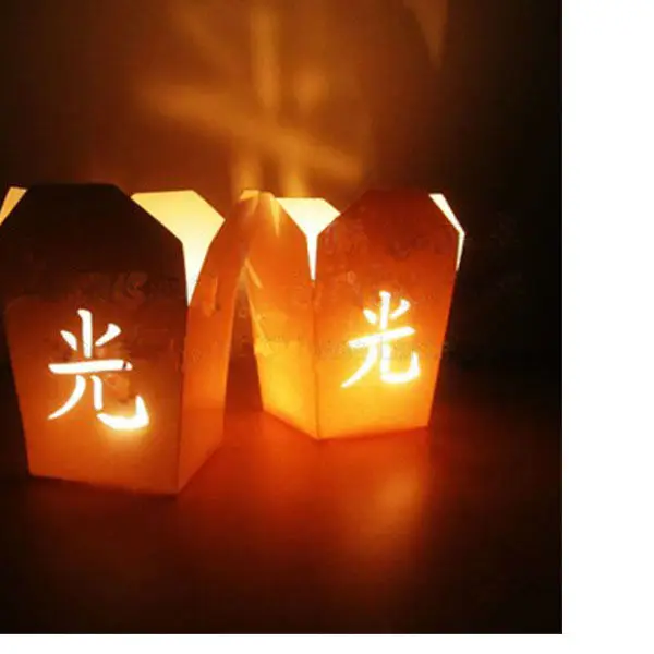 Luminary paper candle bag for party with LED CANDLE