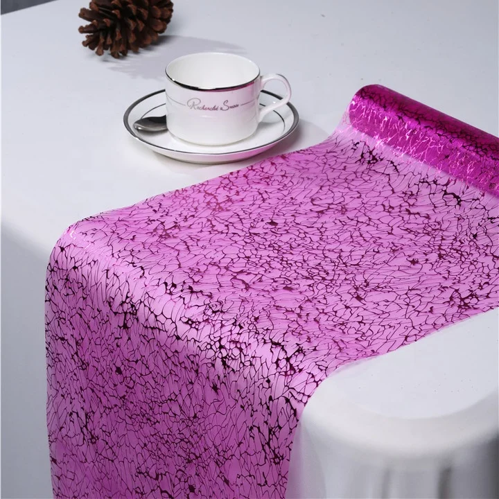 
100% Nylon organza for home decorations, table runner for festival decorations 