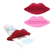 4Pcs Top Sale Sexy Hot Lip Kiss Bathroom Tube Dispenser Toothpaste Cream Squeezer Home Tube Rolling Holder Squeezer