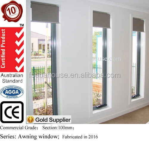 aluminium window with subframe australian standard awning windows from EBAHOUSE