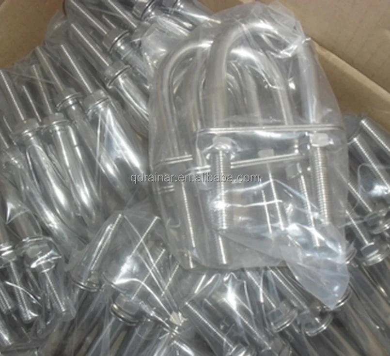 ss316 ss304 u bolt stainless steel pipe clamp bolt