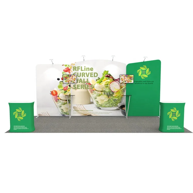 Simple Assemble 4X6 M Trade Show Stand Portable Modular Booth Display Exhibition Offer 3D Design