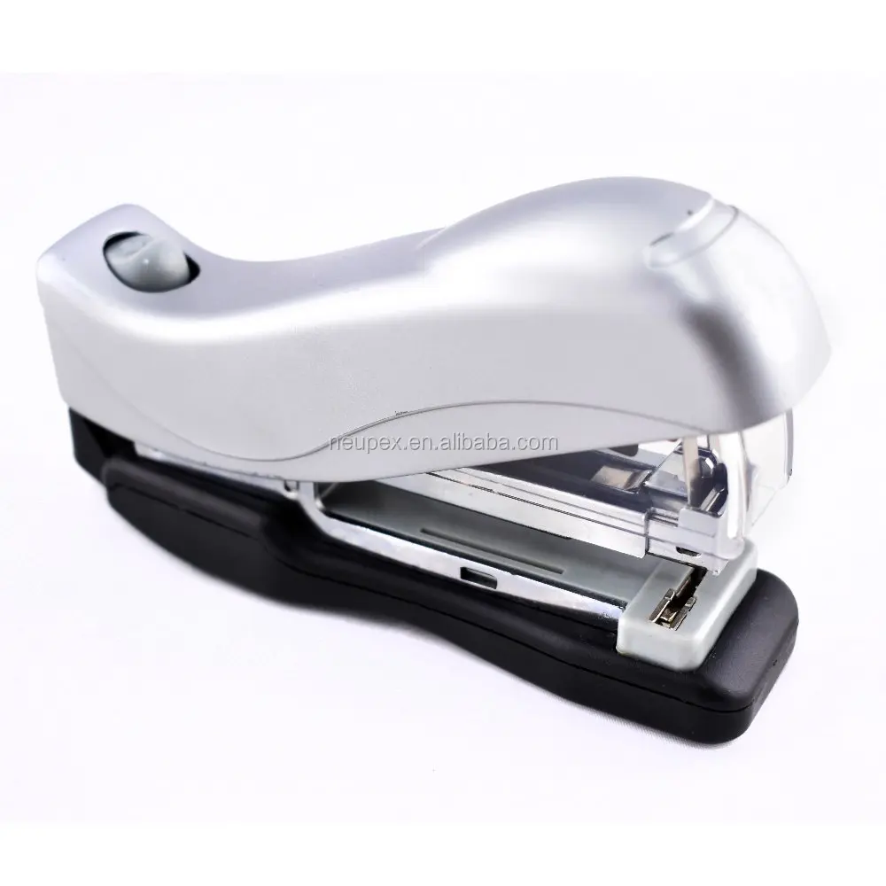 New patented design 20S plastic one touch less force Flat Clinch high quality professional desktop office school Stapler