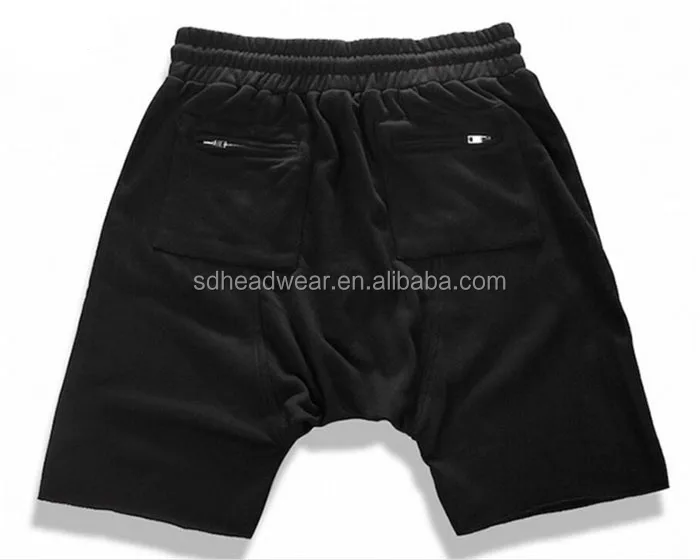 
Athletic shorts drop-crotch shorts wholesale custom black man gym shorts 