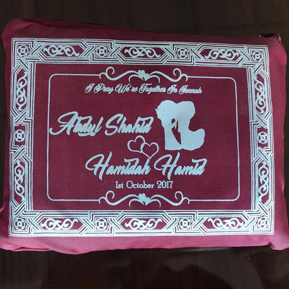 wholesale customized muslim prayer mat muslim wedding gift polyester prayer mat with compass