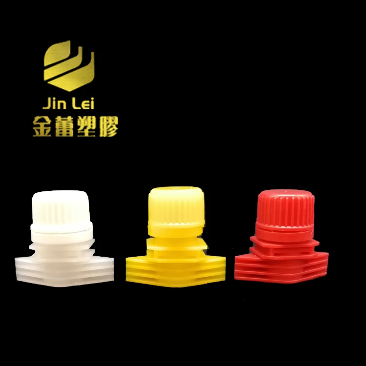 16mm color plastic screw spout and cap for food packaging