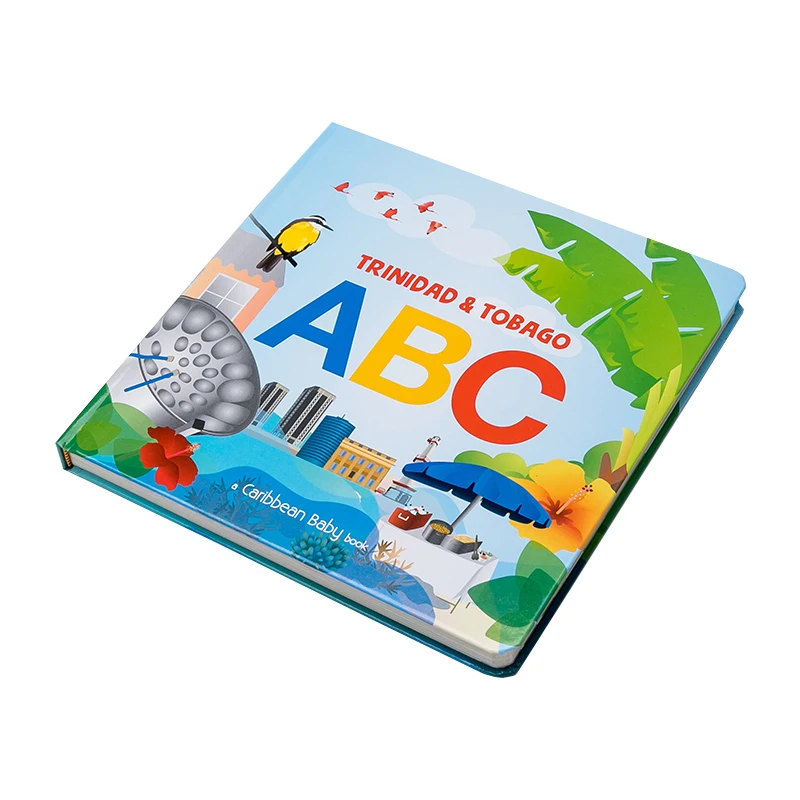 Guangzhou book printing vender hard cover children board book printing services