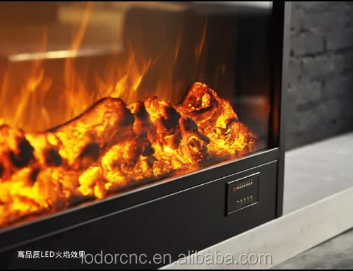 1500mm recessed /embedded  electric generator fire place as TV stand