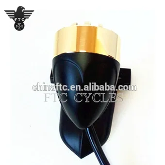 Motorcycle Vintage Antique Solid Brass Grilled LED Tail Light Fog light For Chopper, Bobber