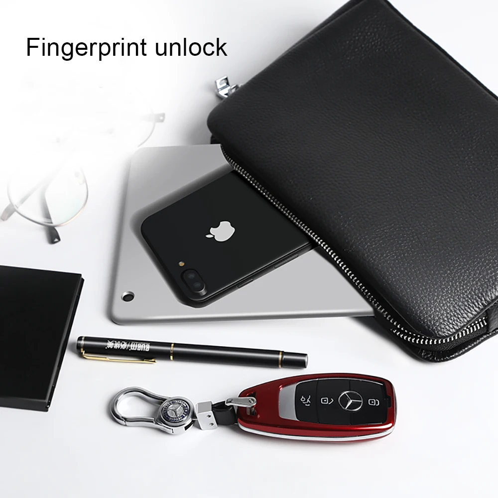 BUBM latest custom wholesale private label luxury genuine leather men clutch bag handbag