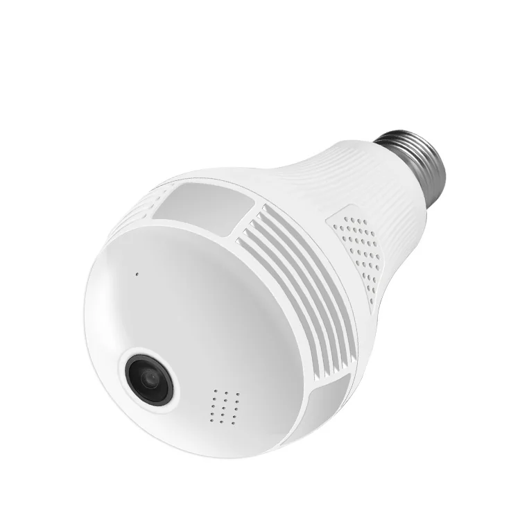 960P 360 Degree VR Panoramic Bulb IP Camera Indoor Wifi Two Way Audio Security Camera Wifi