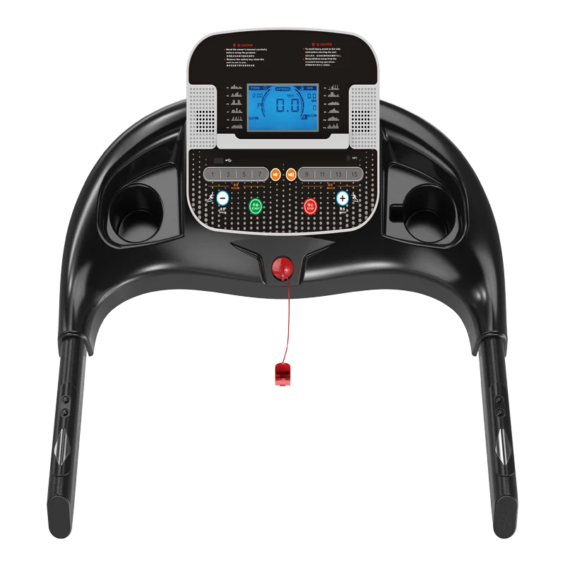 3.0HP with Lifting Function Heart Rate Sensor Massage Belt  Motorized Treadmill Foldable & Adjustable Incline Design