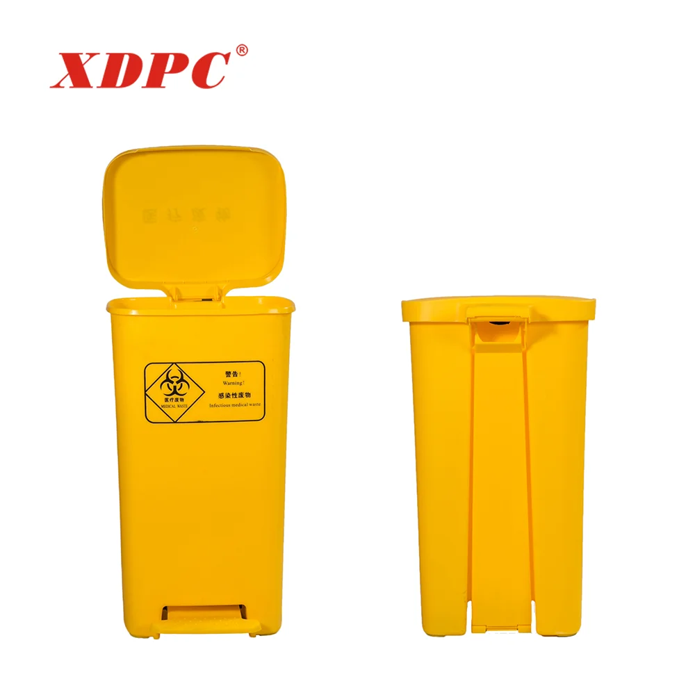 Cheap innovative hospital 30 liter 30 l pedal plastic clinical medical waste bin dustbin for medical use