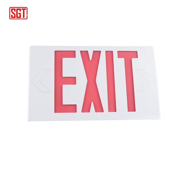BEST sell model 120-277v hanging led light emergency exit sign for commercial electric use