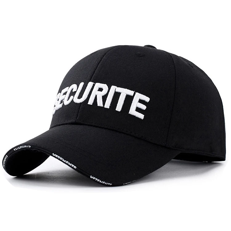 Wholesale Cross Embroidery Men Curved Hat Outdoor Leisure High Quality Baseball Cap