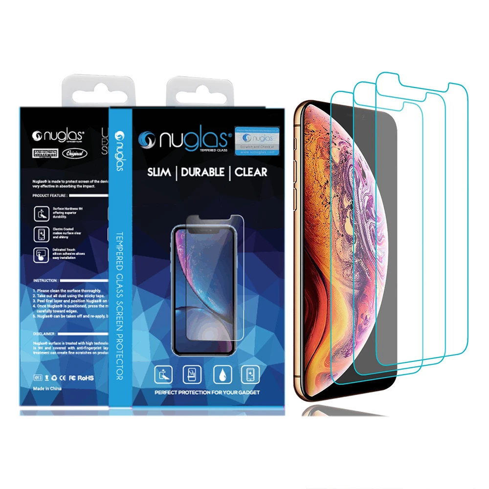 Закаленное стекло Nuglas для экрана iPhone 6 с красивой розничной упаковкой