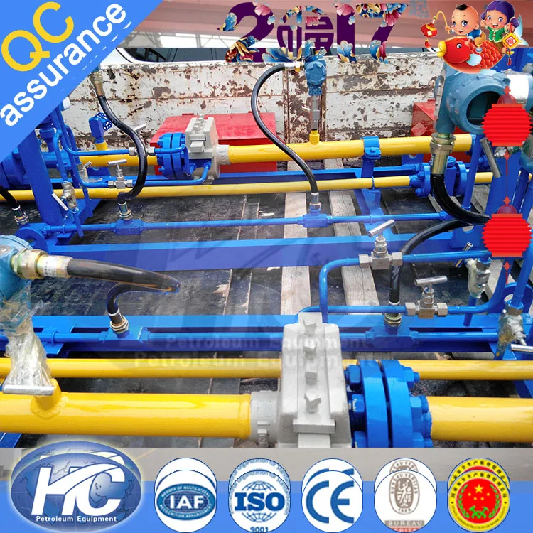 Skid-mounted natural gas pressure metering and regulating station