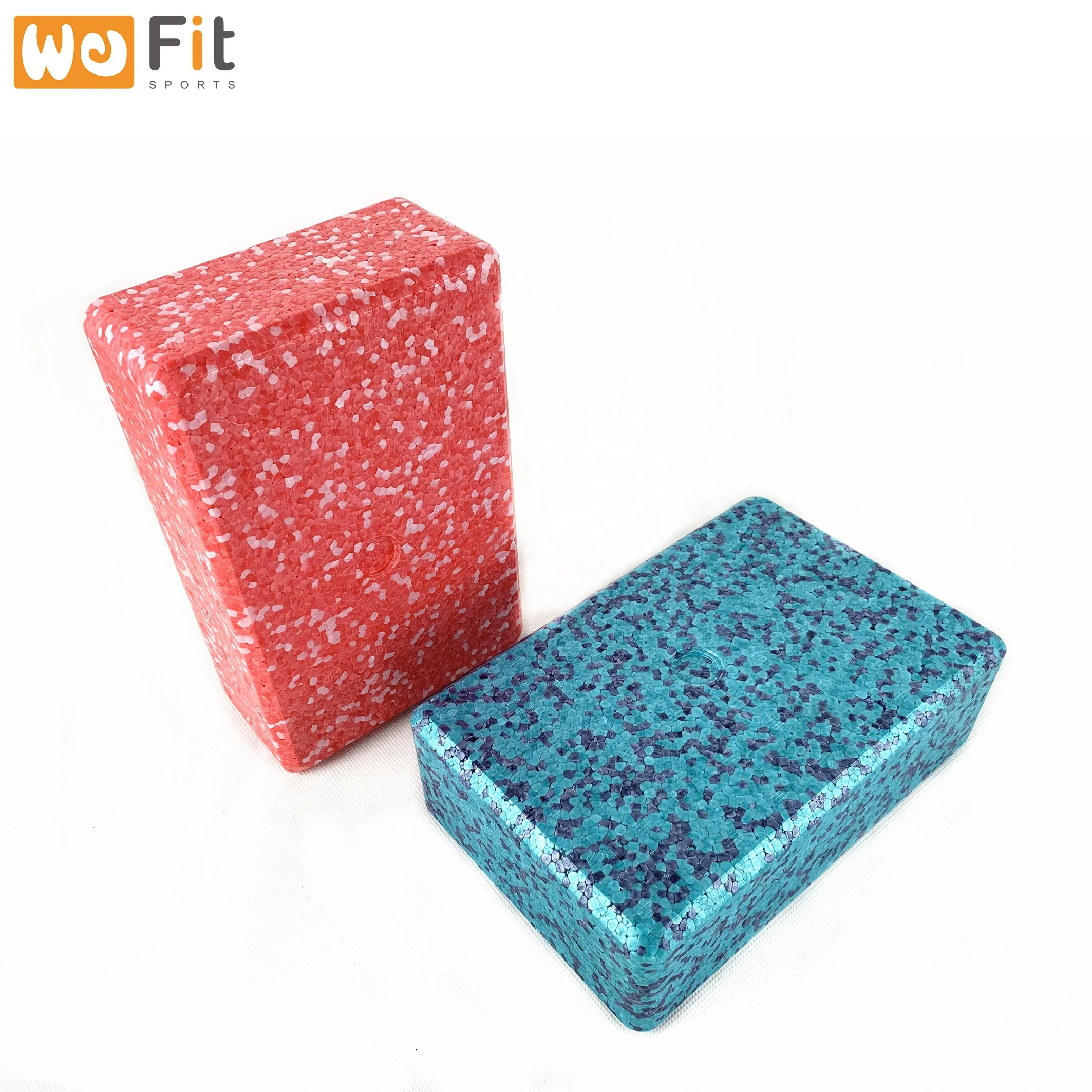 Wholesale Eco Friendly Custom Printed Logo Natural Gymnastics Soft Tpe Epp Foam Cork Yoga Blocks