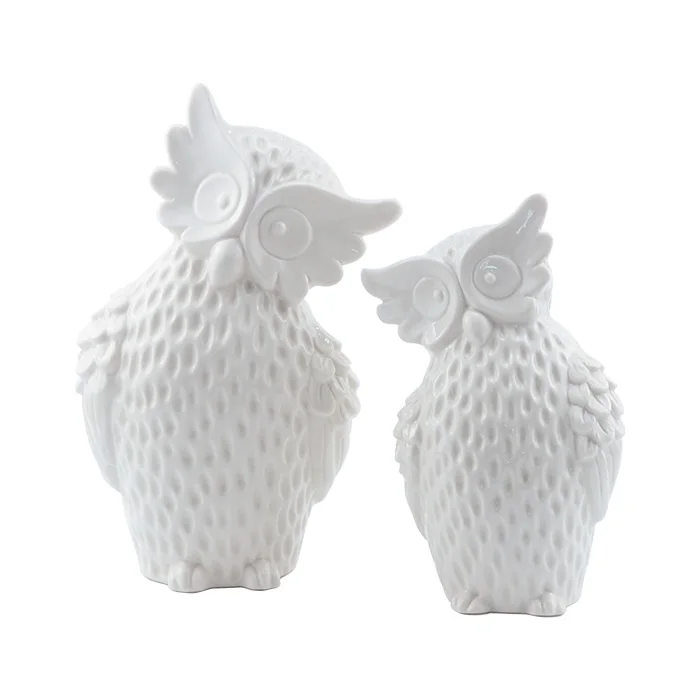 High quality large ceramic owl figurine wholesale
