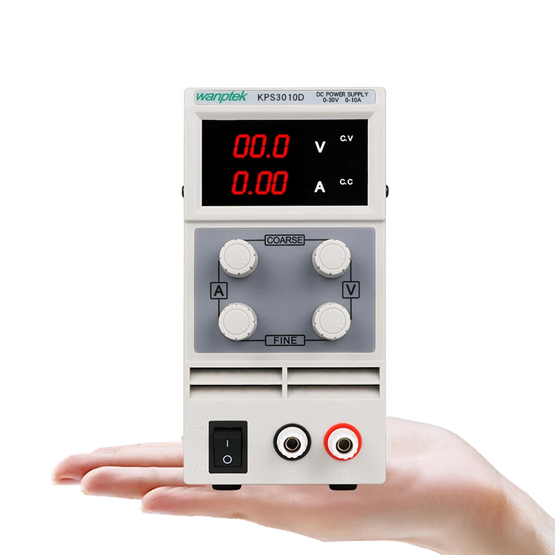 KPS3010D Мини светодиодный цифровой Регулируемый 0 - 30 В 0 - 10A Импульсный источник питания постоянного тока 0,1 В / 0,01 А