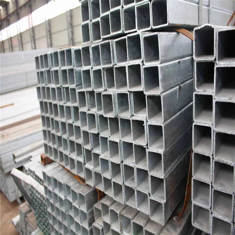 Construction building material ms galvanized square pipe