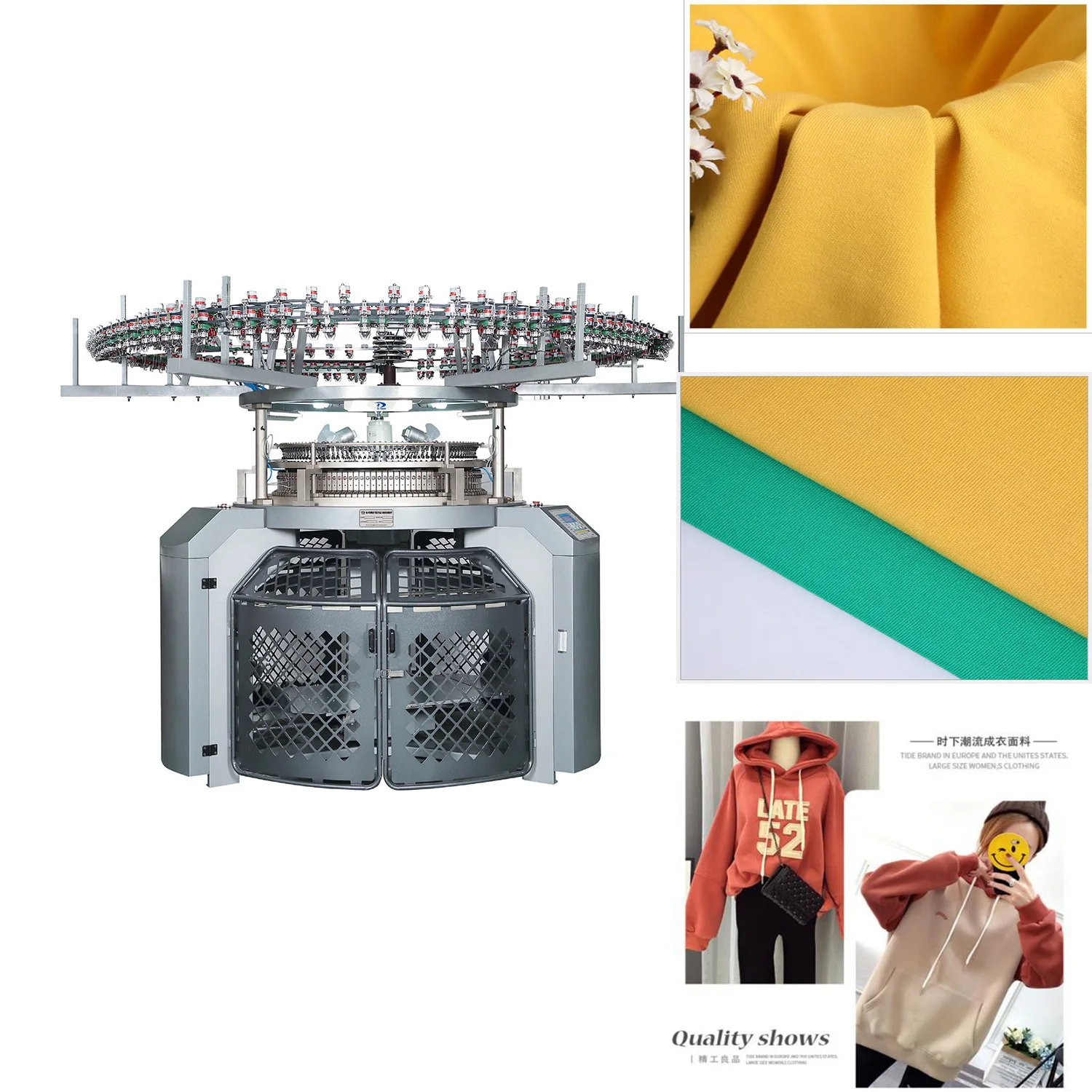 Used Three Thread Fleece Knitting Machine For 3D knitting