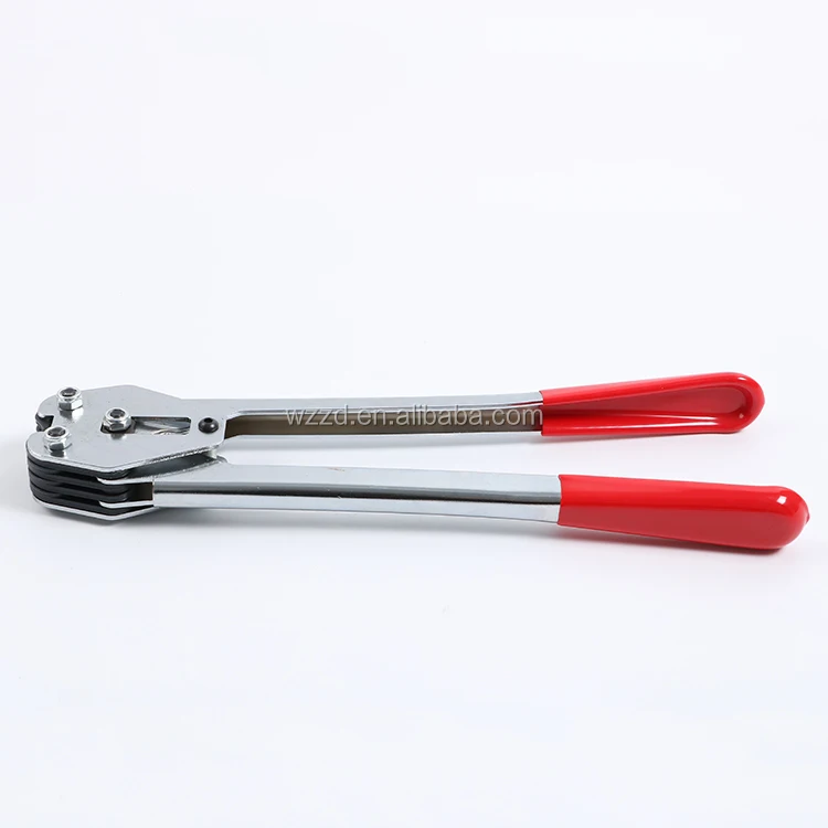 Brick packaging transportation polyester band crimping tool