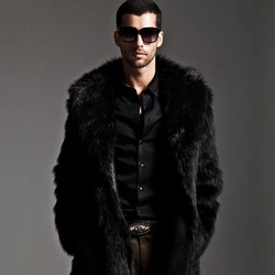 Factory direct wholesale clothes man winter faux fur coat