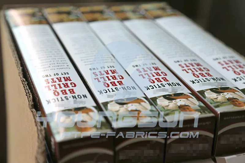 Non-sick PFOA free heat resistant bbq cooking mat