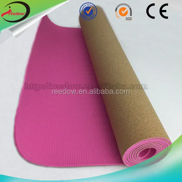 
Reedow Brand cork mat manufacturers jute yoga mats gymnastic roll up 